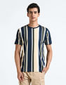 Flying Machine Vertical Stripe Cotton T-Shirt