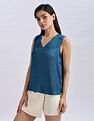 Calvin Klein Jeans Regular Fit Polyester V-Neck Tops