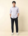 U.S. Polo Assn. Grid Tattersall Checked Tailored Fit Shirt