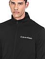 Calvin Klein Men Black Solid Long Sleeve Track Suit