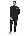 Calvin Klein Men Black Solid Long Sleeve Track Suit