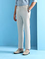Arrow Newyork Solid Regular Fit Knitted Trousers