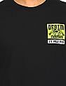 U.S. Polo Assn. Denim Co. Men Black Crew Neck Graphic Print T-Shirt