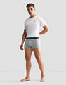 USPA Innerwear Anti Microbial Solid OET13 Trunks - Pack Of 3