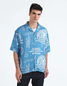 Flying Machine Graphic Print Oversized Shirt