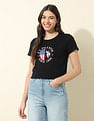 U.S. Polo Assn. Women Regular Fit Brand Printed T-Shirt