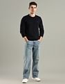 Tommy Hilfiger Solid Regular-Fit Cotton Sweater