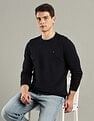Tommy Hilfiger Solid Regular-Fit Cotton Sweater