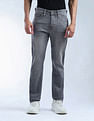 Flying Machine Freddie Slim Straight Fit Stone Washed Jeans