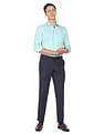 Arrow Cutaway Collar Grid Tattersall Check Shirt