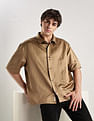 Calvin Klein Jeans Solid Regular Fit Satin Woven Shirt