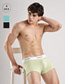 Calvin Klein Underwear Multi-Coloured Solid Low Rise Trunk - Pack Of 3
