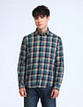 Flying Machine Slim Fit Twill Checked Shirt