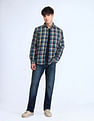 Flying Machine Slim Fit Twill Checked Shirt