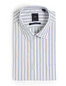 Arrow Vertical Striped Manhattan Slim Fit Velocity Shirt