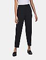 Calvin Klein Women Black Uniform Twill Cigarette Pants