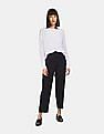 Calvin Klein Women Black Uniform Twill Cigarette Pants