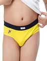 USPA Innerwear Boys Solid Cotton Spandex IKBA Briefs - Pack Of 3
