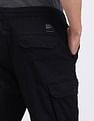 Flying Machine Jogger Fit Solid Cargo Trousers