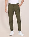 U.S. Polo Assn. Austin Trim Fit Solid Casual Trousers