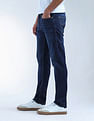 Flying Machine Slash Slim Tapered Fit Whiskered Jeans