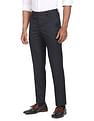 Arrow Mid Rise Grid Tattersall Check Trousers