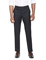 Arrow Mid Rise Grid Tattersall Check Trousers