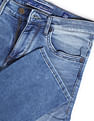 Flying Machine Mid Rise Lightly Distressed Stone Wash Jeans