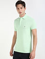 Tommy Hilfiger Solid Slim-Fit Cotton Polo Shirt