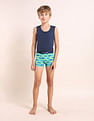 USPA Innerwear Boys Mid Rise Cotton Spandex Trunks - Pack Of 5
