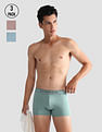 U.S. Polo Assn. Mid Rise Solid OET15 Trunks - Pack Of 3