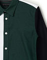 Tommy Hilfiger Kids Boys Spread Collar Colorblocked Shirt