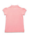 U.S. Polo Assn. Kids Girls Brand Printed Relaxed Fit Polo Shirt