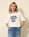 U.S. Polo Assn. Women Boyfriend Fit Tropical Printed T-Shirt