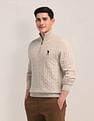 U.S. Polo Assn. High Neck Zipper Sweater