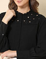 U.S. Polo Assn. Women Embroidered Yoke Top