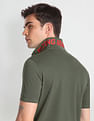 Flying Machine Appliqued Pique Polo Shirt