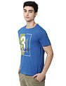 AD by Arvind Crew Neck Typographic Print Cotton T-Shirt