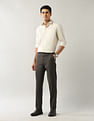 Arrow Mid Rise Smart Flex Dobby Trousers