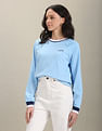U.S. Polo Assn. Women Crew Neck Raglan Sleeve Sweatshirt