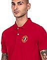 Arrow Sports Solid Cotton Pique Polo Shirt