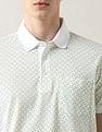 Arrow Geometric Printed Regular Fit Polo Shirt