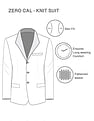 Arrow Patterned Weave Slim Fit Two Piece Suit