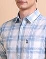 U.S. Polo Assn. Tailored Fit Grid Tattersall Checked Shirt