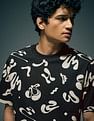 Flying Machine Abstract Printed Relaxed Fit T-Shirt