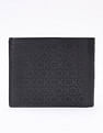 Calvin Klein Logo Black Leather Bi-Fold Wallet