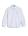 Tommy Hilfiger Kids Boys Solid Regular-Fit Cotton Shirt