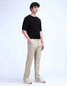 Flying Machine Straight Fit Mid Rise Trousers
