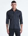 Flying Machine Windowpane Check Slim Fit Shirt
