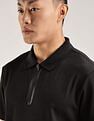 Calvin Klein Jeans Solid Regular-Fit Cotton Polo T-Shirt